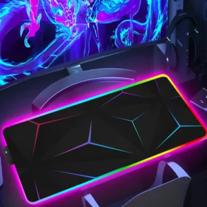 RGB Extended Hexagon Gaming Desk Mat