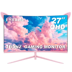 27inch Curved Pink Monitor