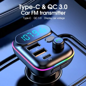 Car Bluetooth FM Transmitter - Fast Charger